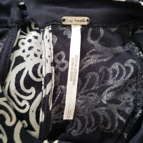 Free People Black Floral Print Dress - Picture 7 of 7